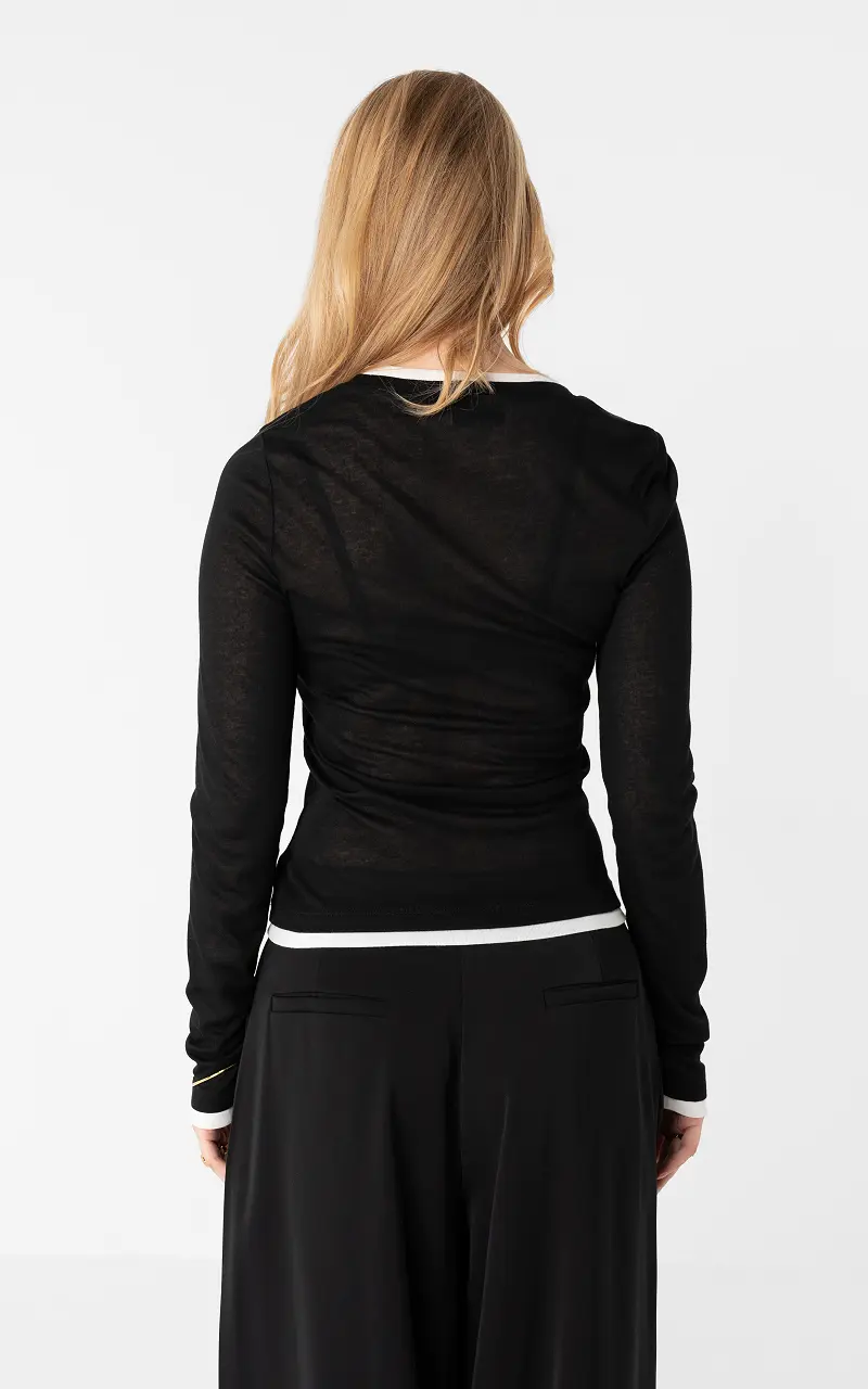 Longsleeve #110556 Noir Blanc