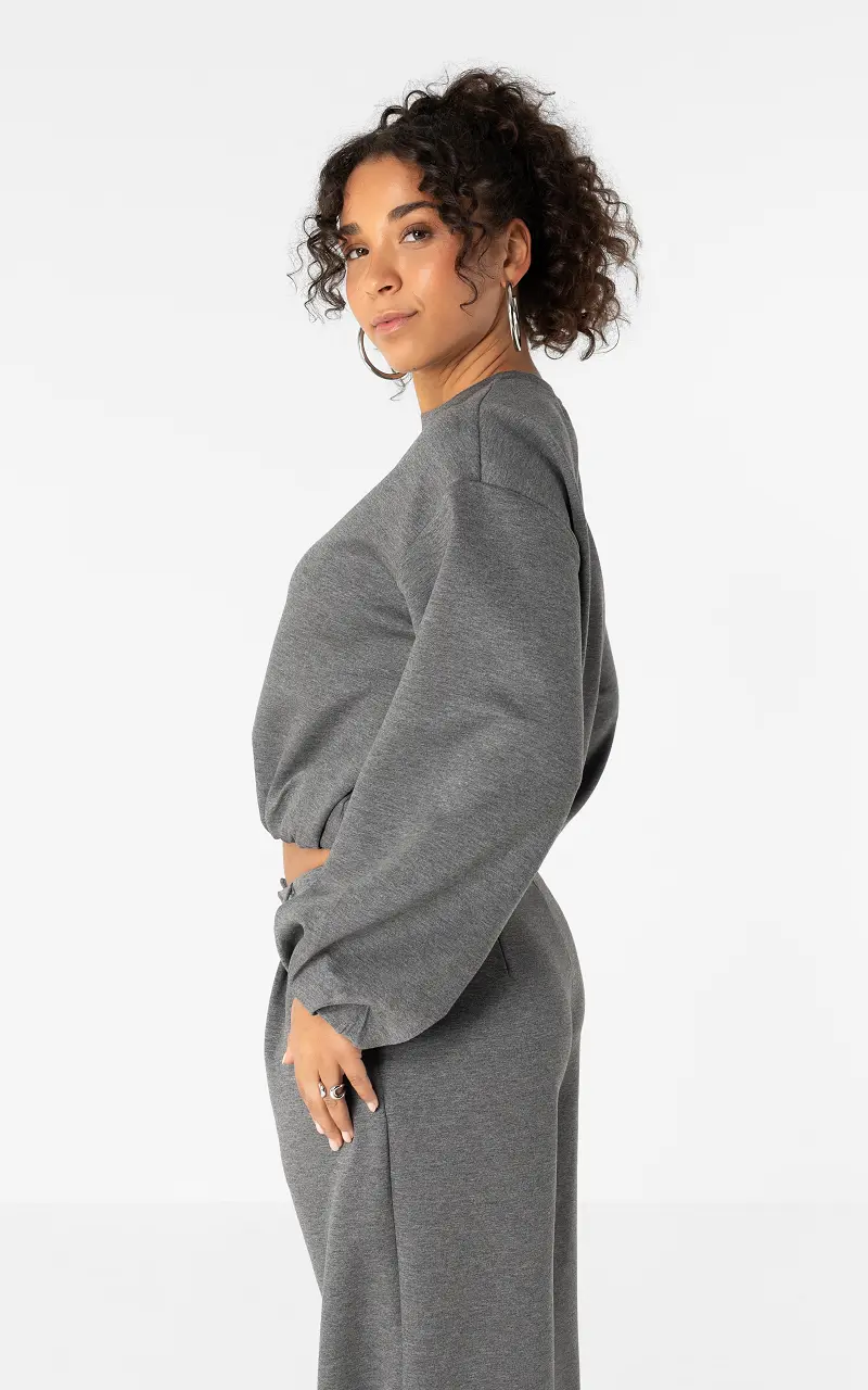 Balloon sleeve jumper Dark Grey