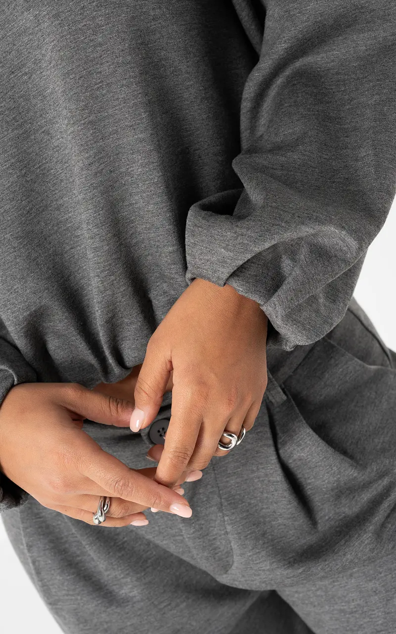 Balloon sleeve jumper Dark Grey