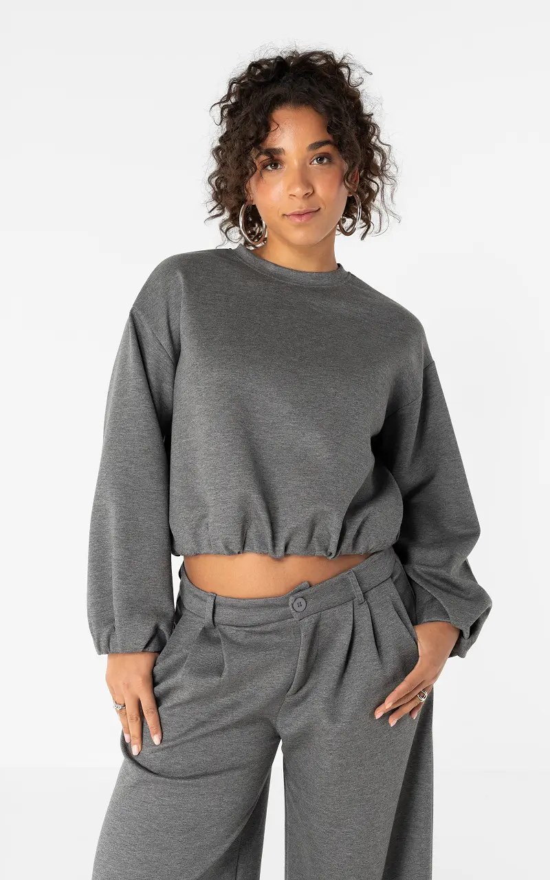 Balloon sleeve jumper Dark Grey