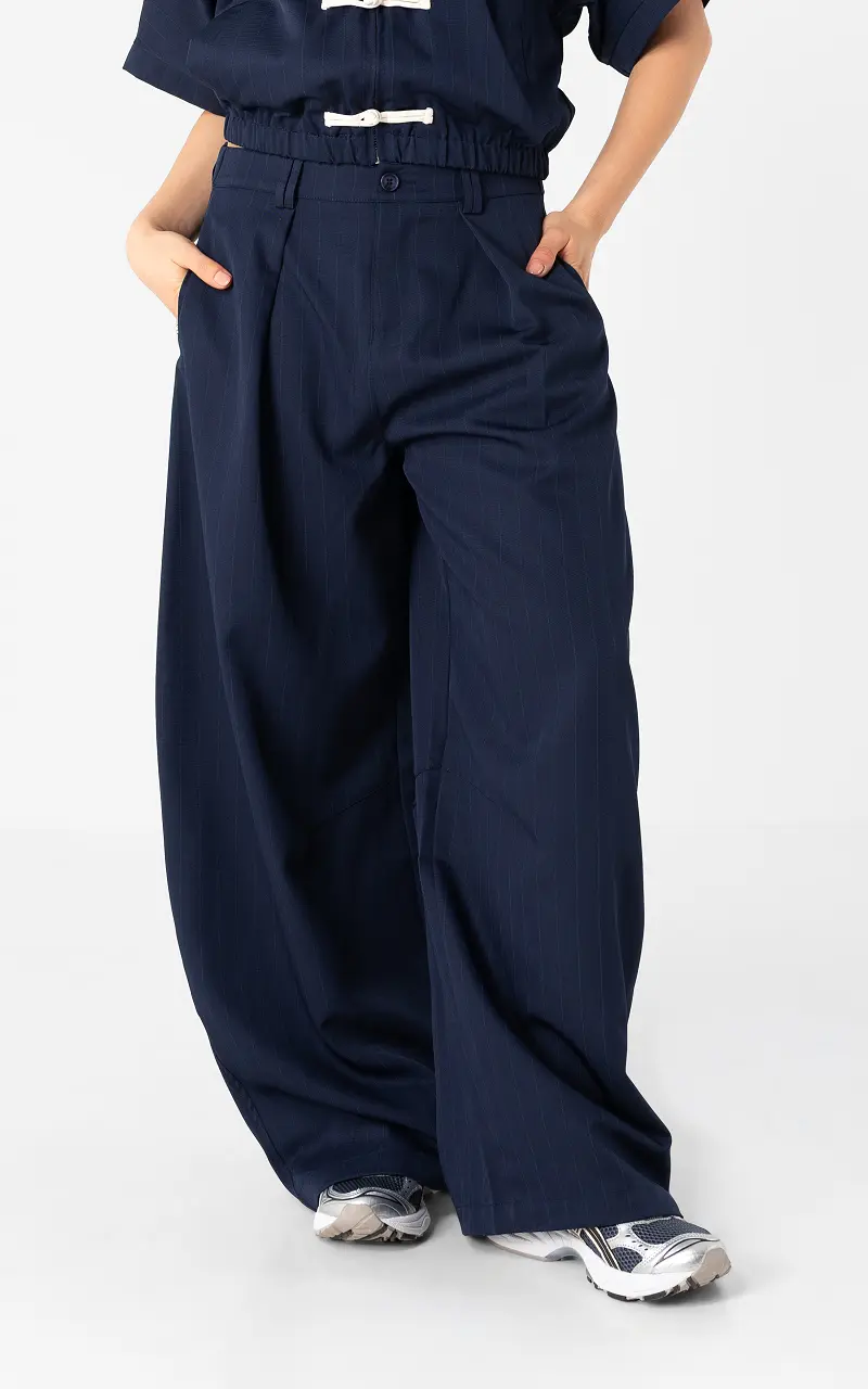 Pinstripe trousers Blue Cream