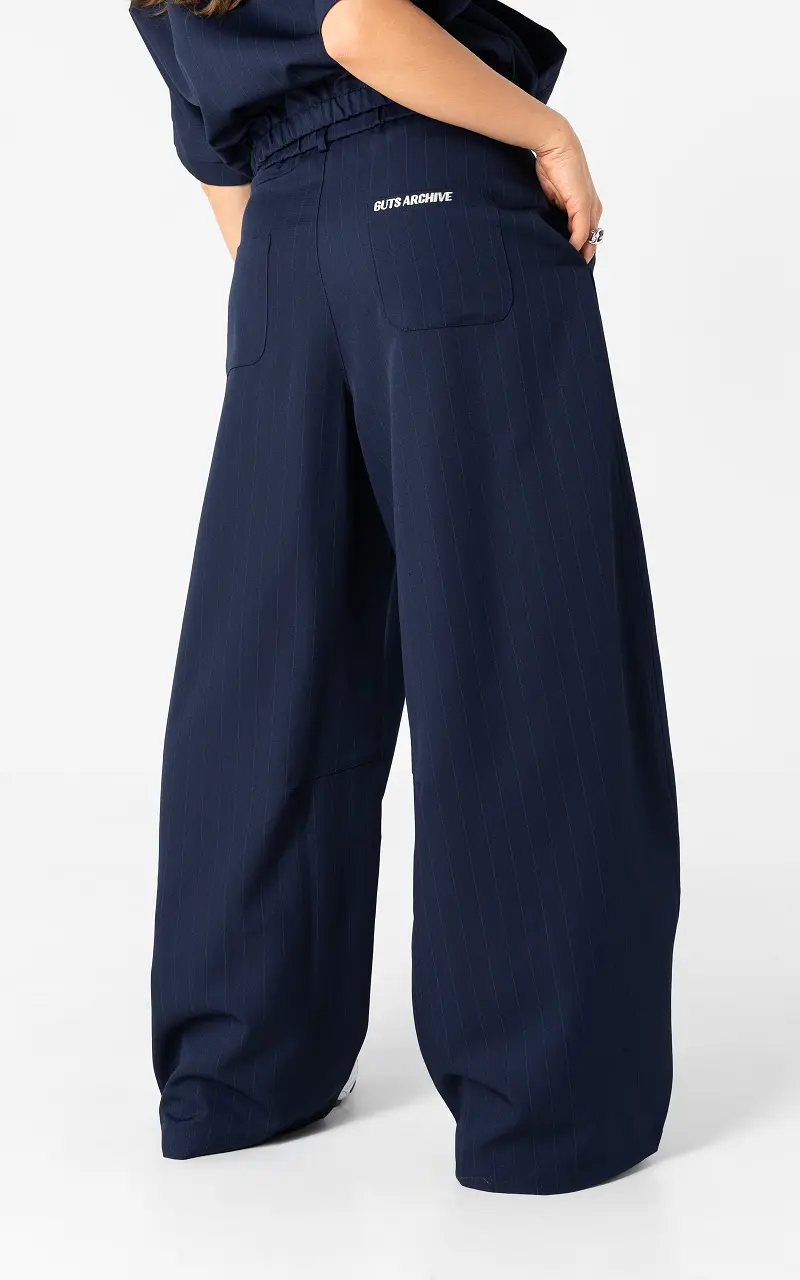 Pinstripe trousers Blue Cream
