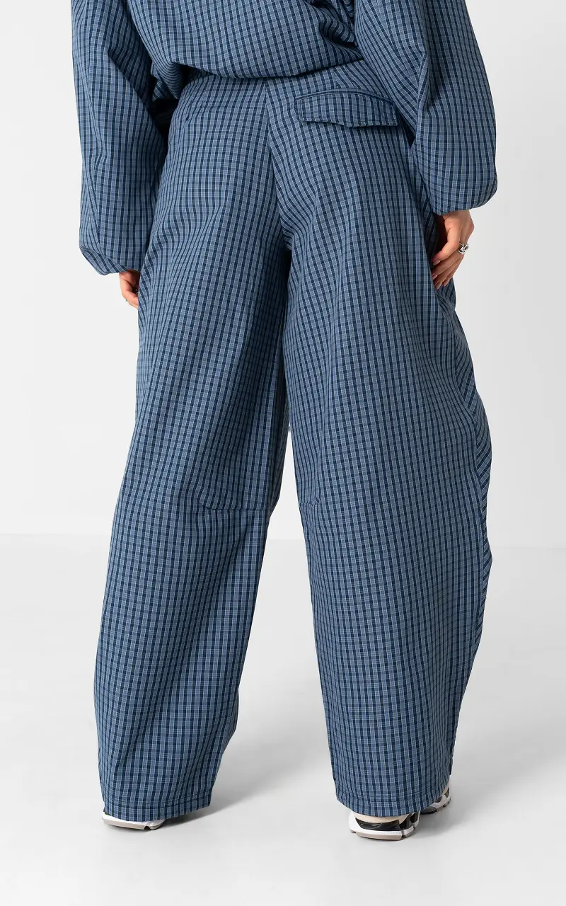 Checked trousers Blue