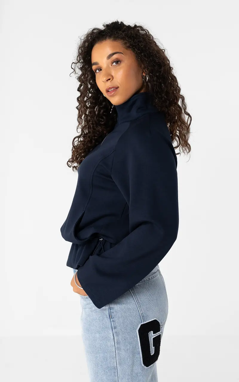 Quarter zip jumper Dark Blue