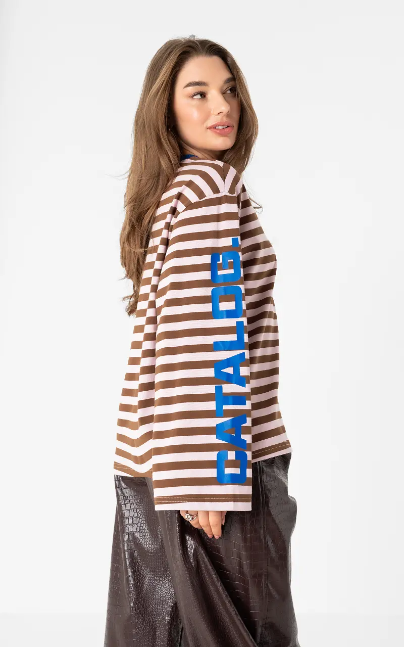 Catalog longsleeve Pink Brown