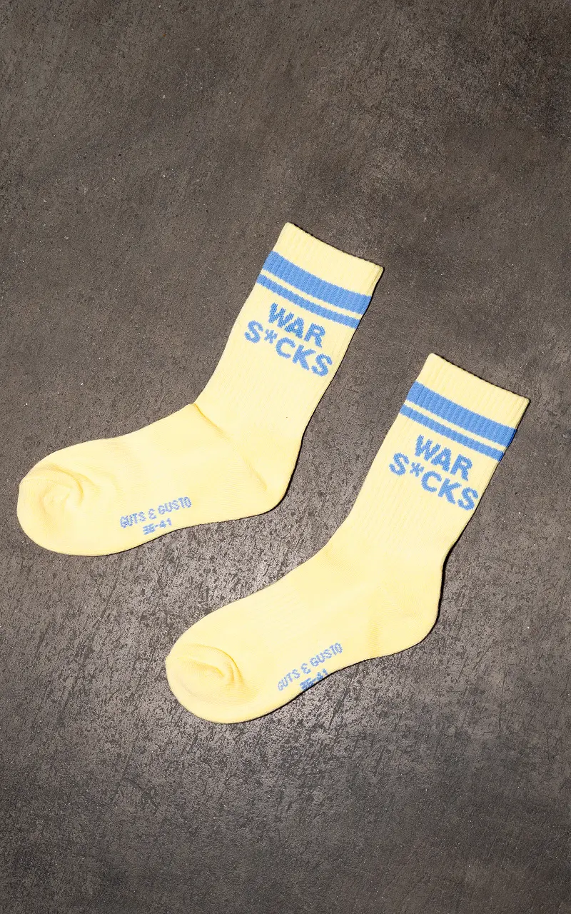 War S*cks Socken Gelb Blau