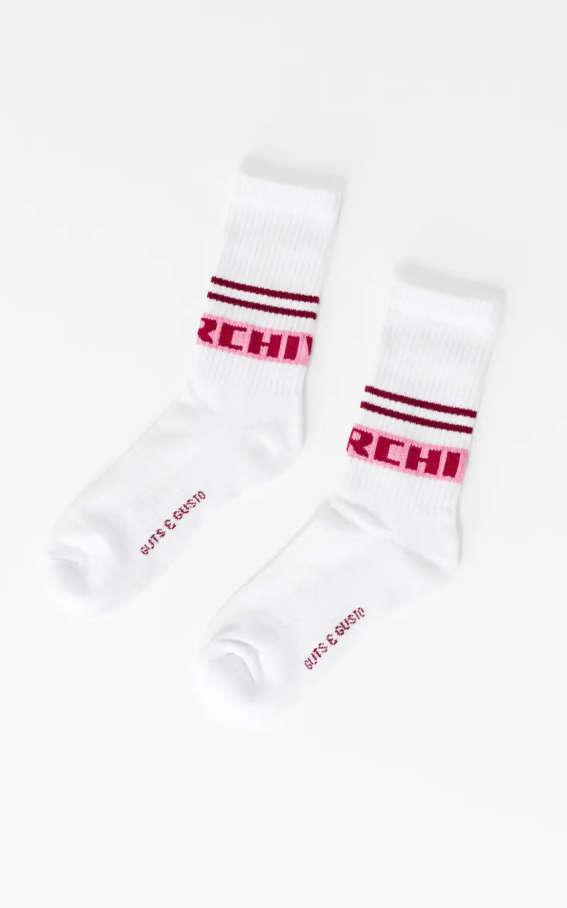 Sock archive White Red
