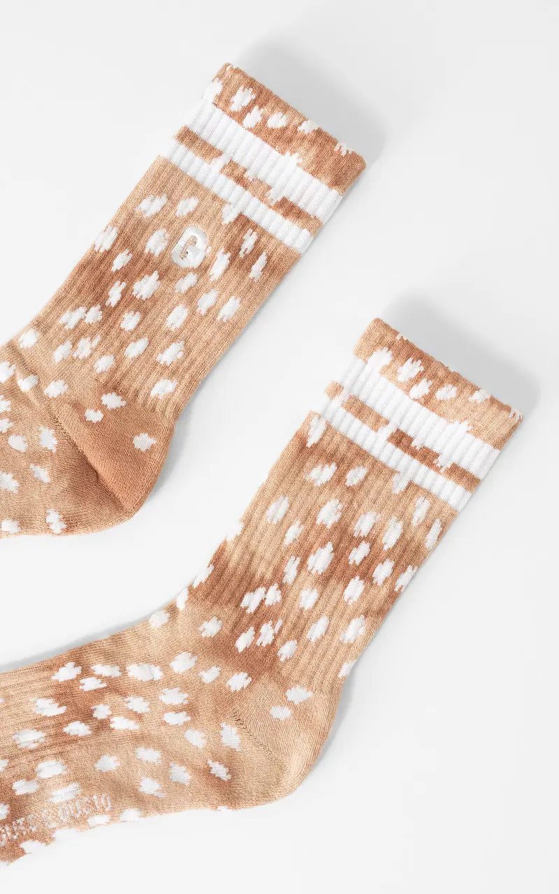 Sock bambi Brown White