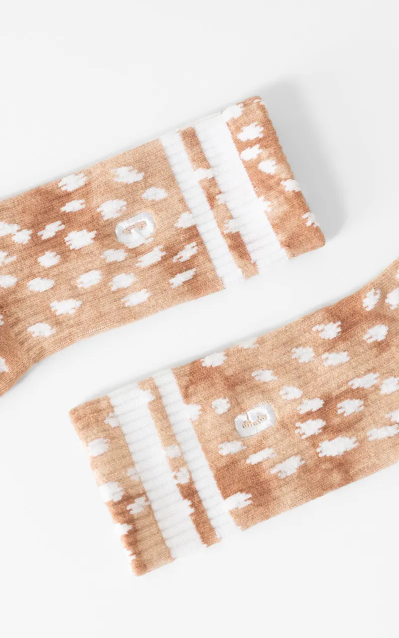 Sock bambi Brown White