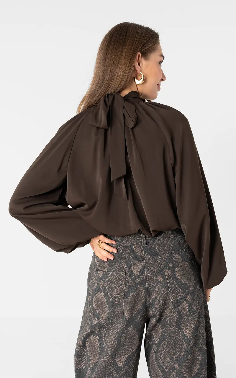 Halter blouse Dark Brown