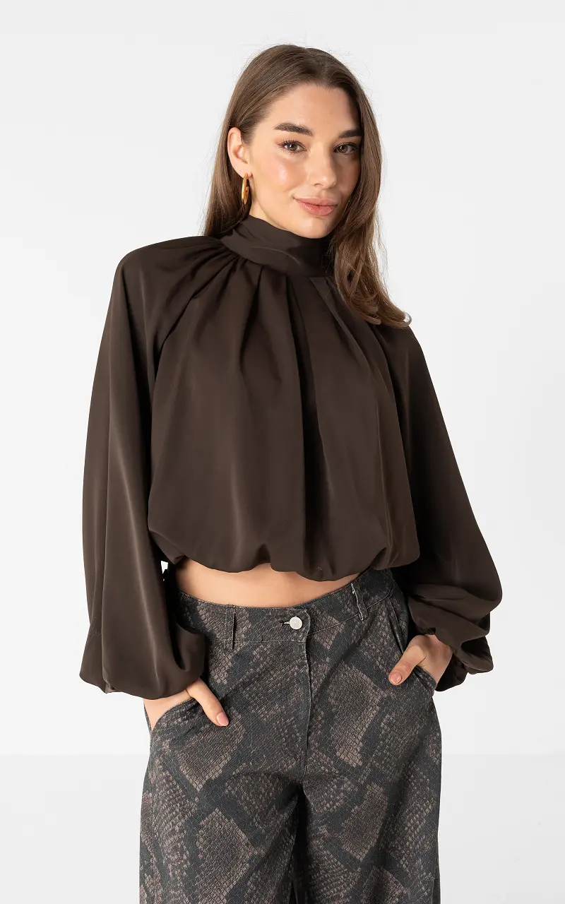 Halter blouse Dark Brown