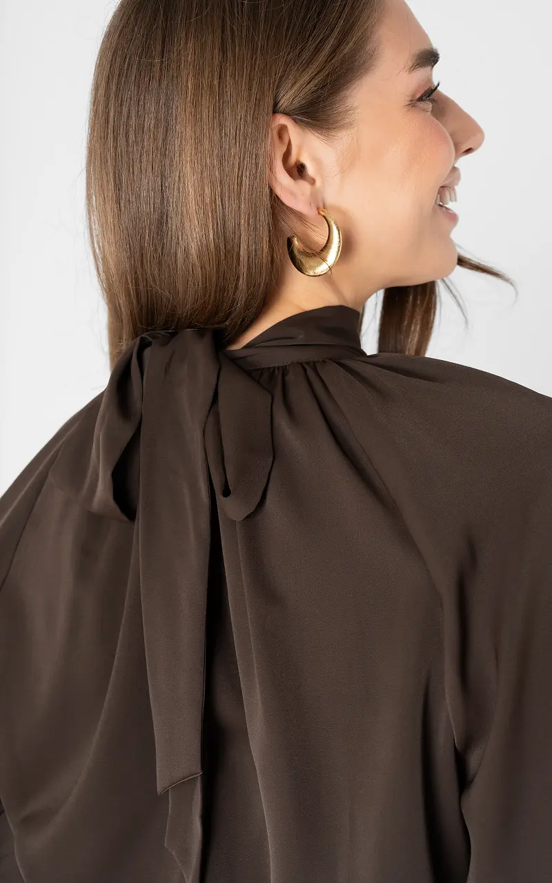 Halter blouse Dark Brown
