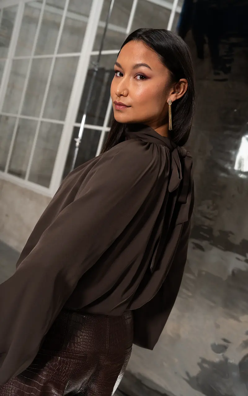 Halter blouse Dark Brown