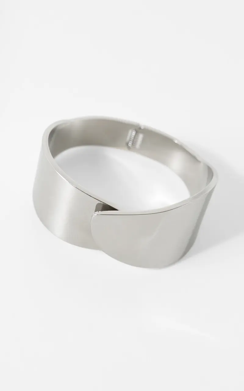 Breites Cuff-Armband Silber