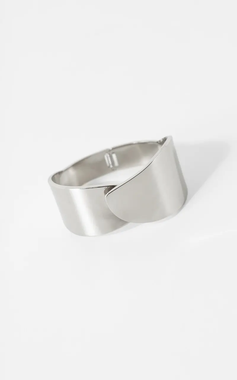 Breites Cuff-Armband Silber