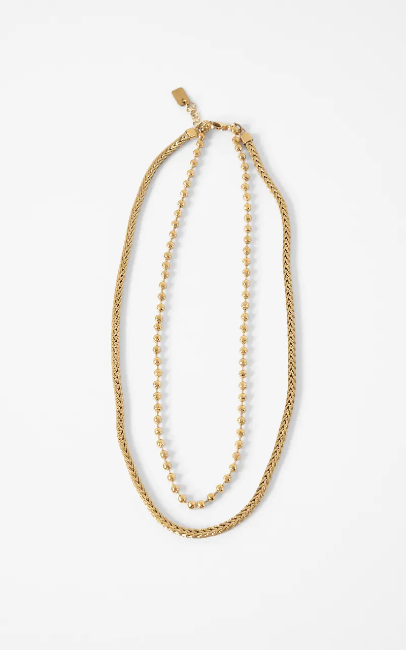 Duo chain ketting Goud