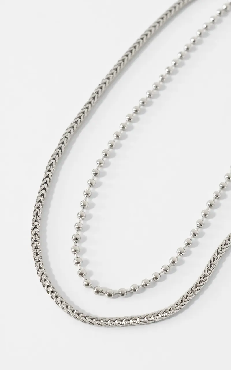Duo-Chain-Kette Silber