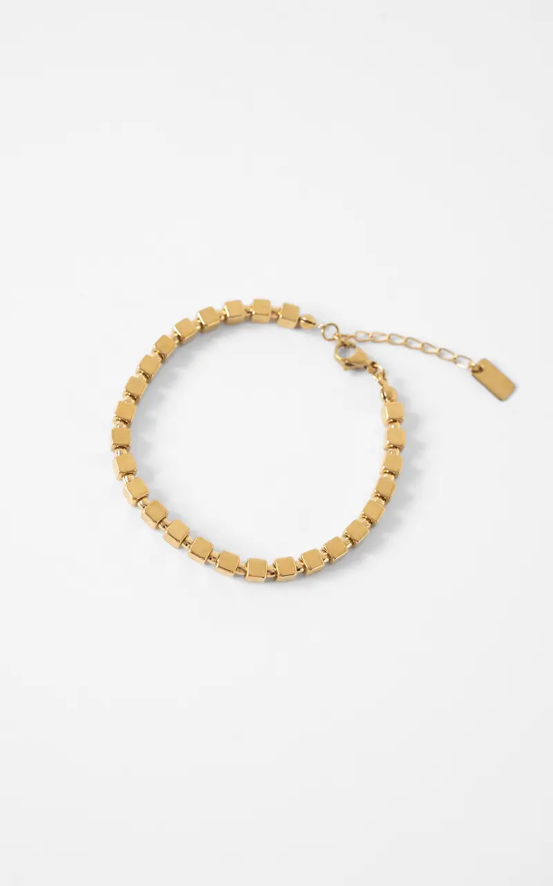 Cube bracelet Gold
