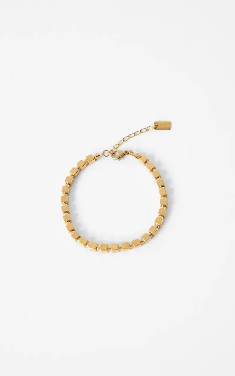 Cube bracelet Gold