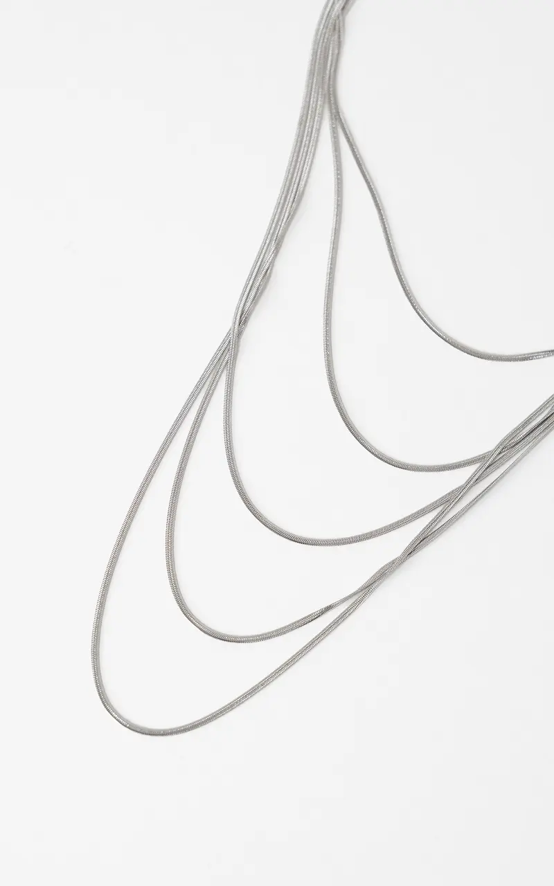 Layered necklace Silver