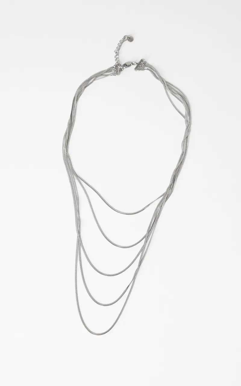 Layered necklace Silver