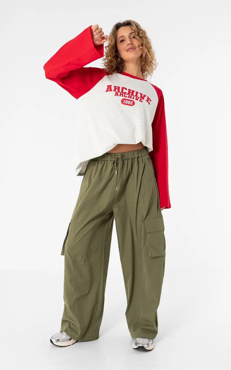 Cargo broek Kaki