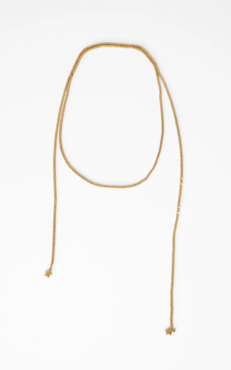 Multi bead necklace Gold