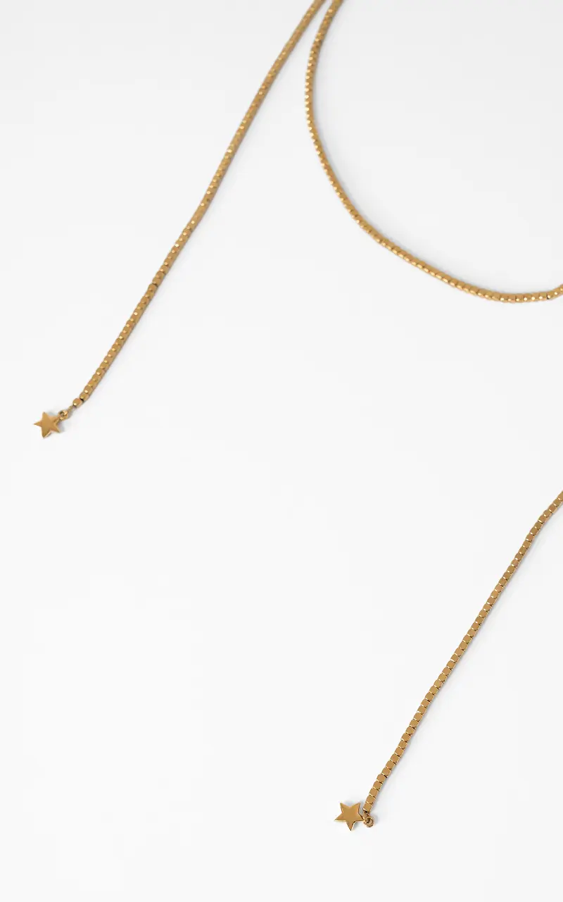 Multi bead necklace Gold