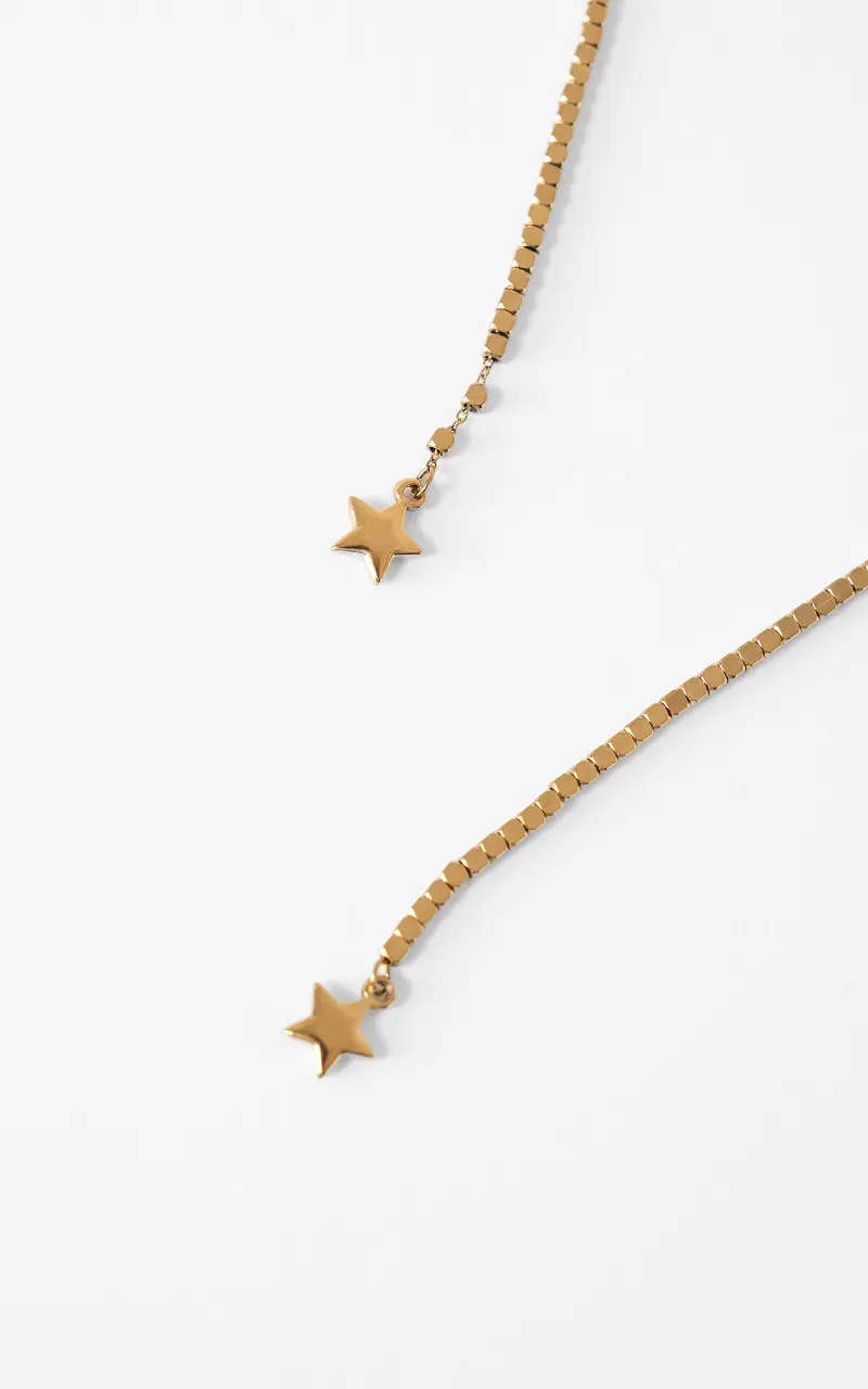 Multi bead necklace Gold