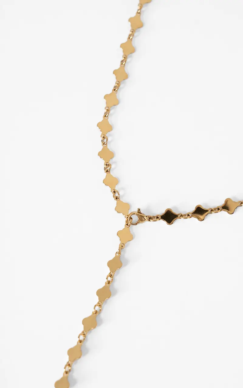 Clover necklace Gold