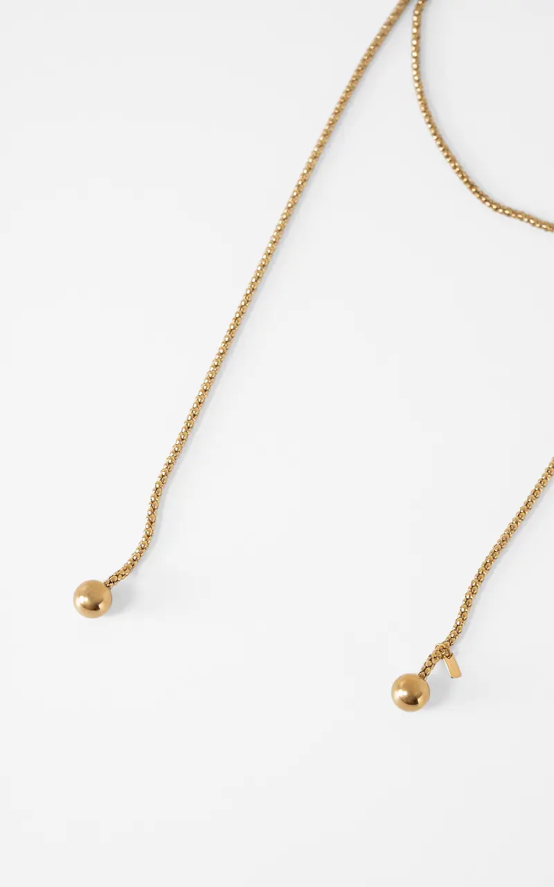 Lariat necklace Gold