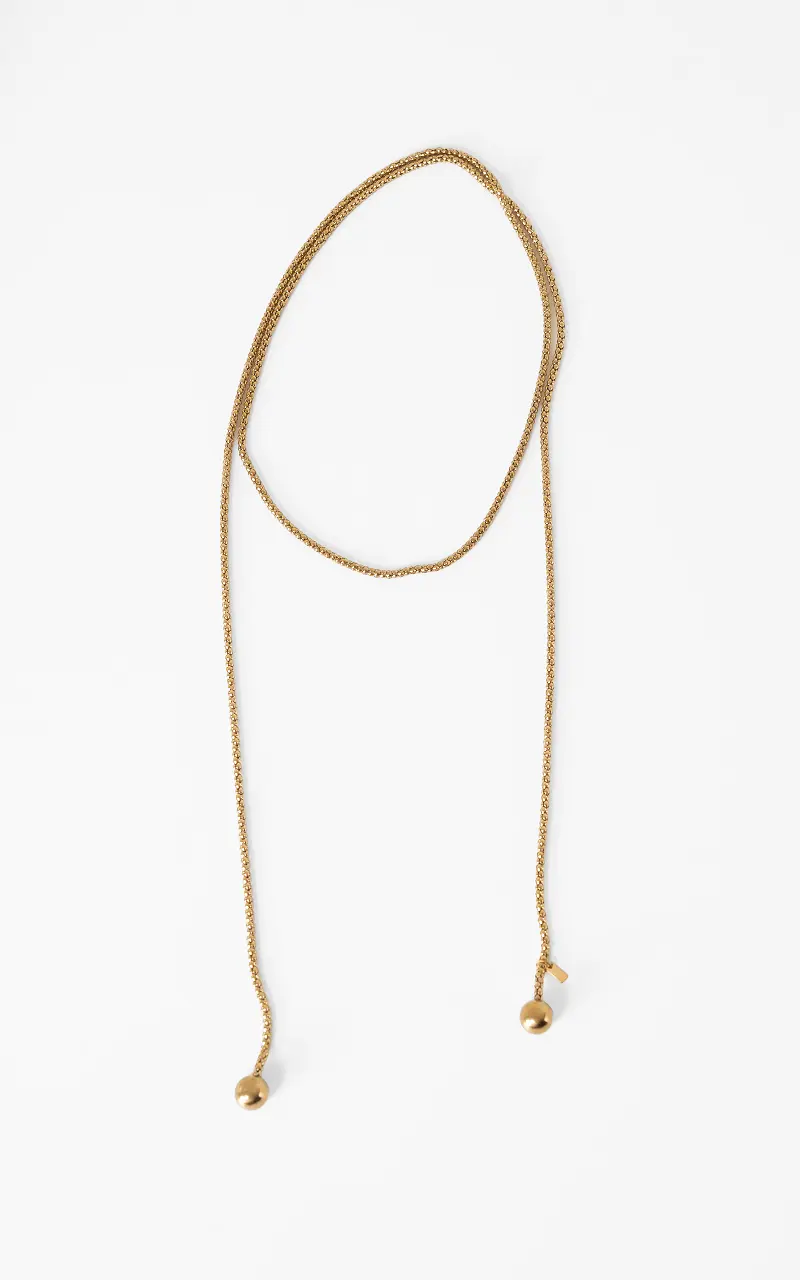 Lariat necklace Gold