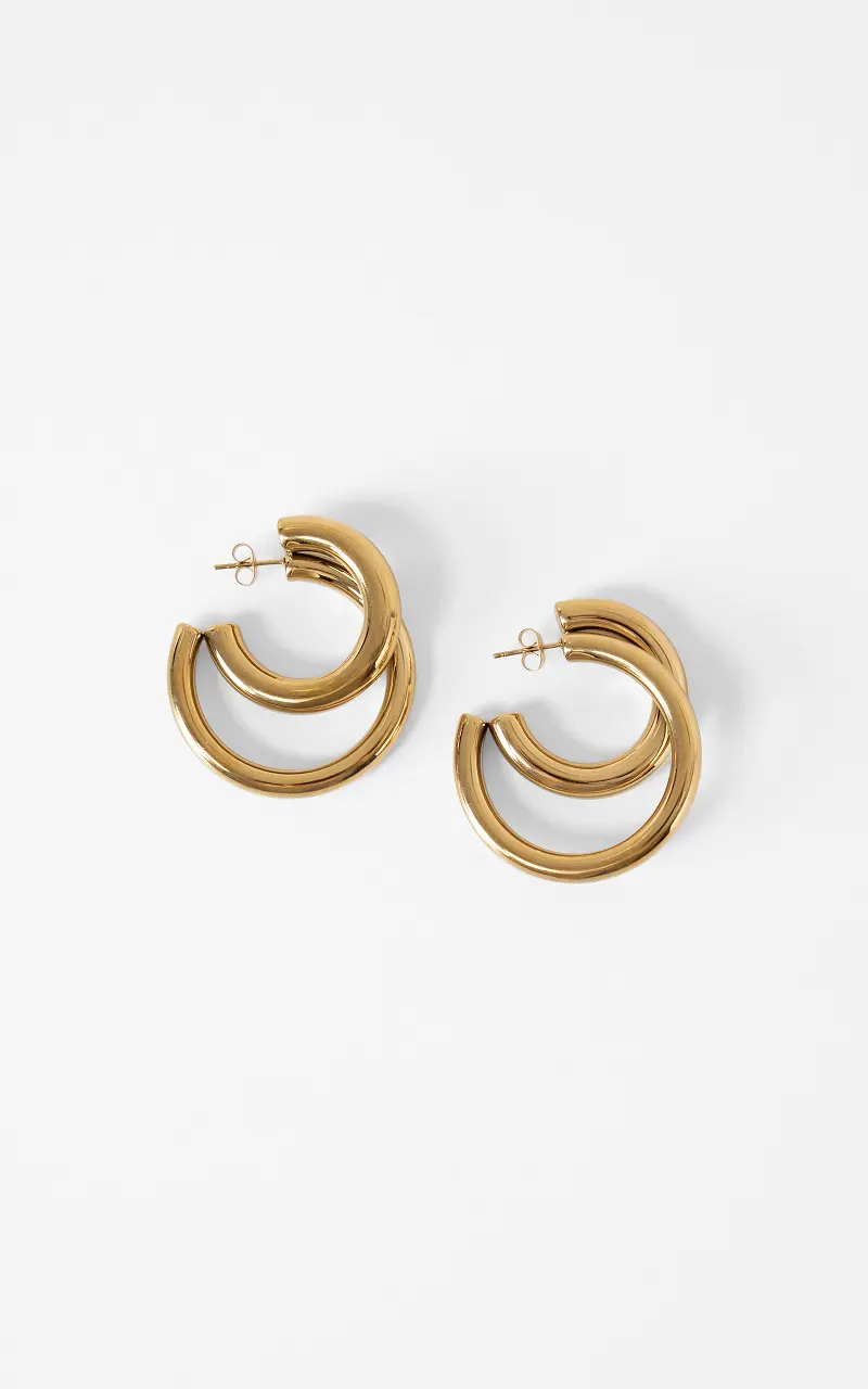 Double hoops Gold