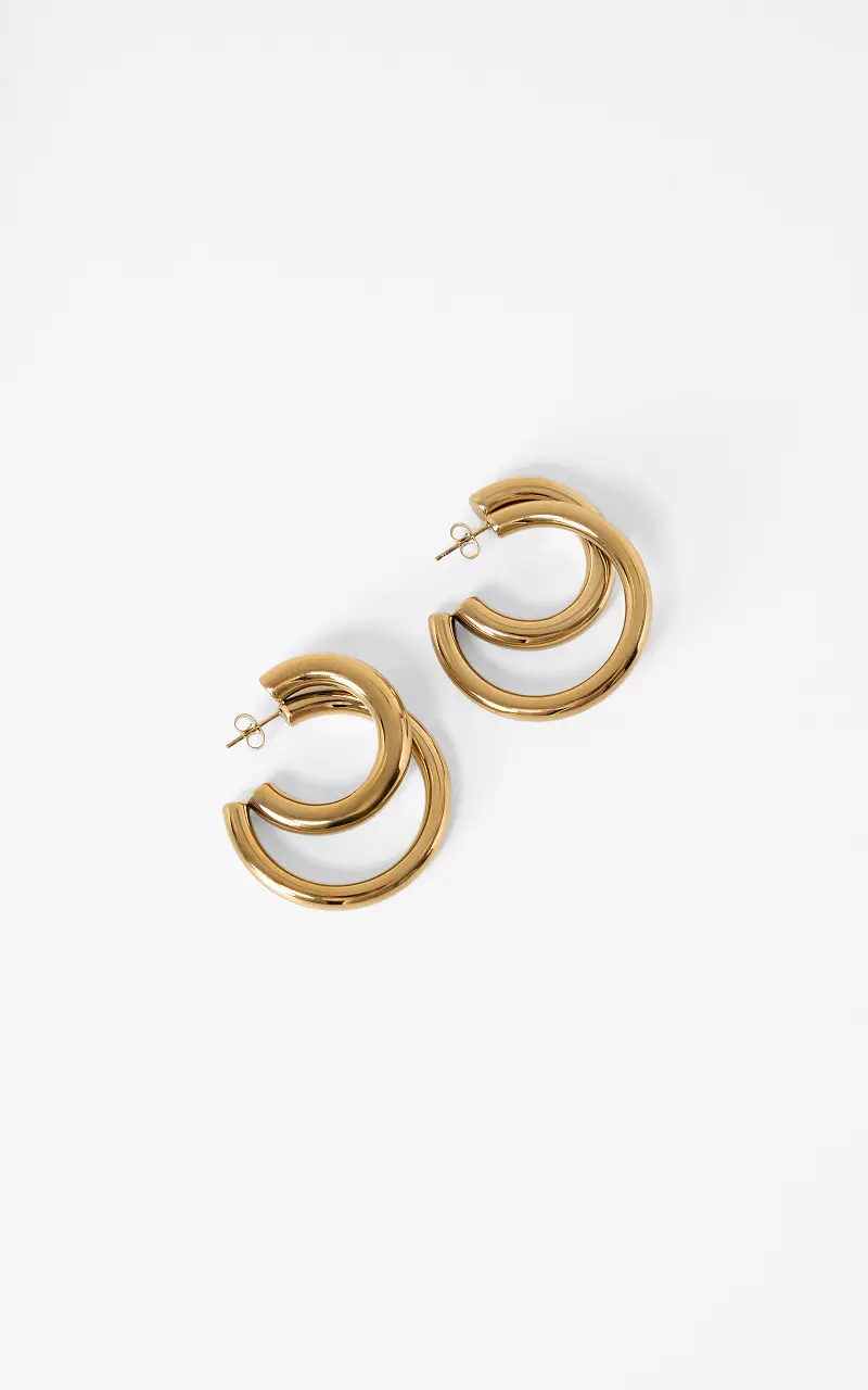 Double hoops Gold