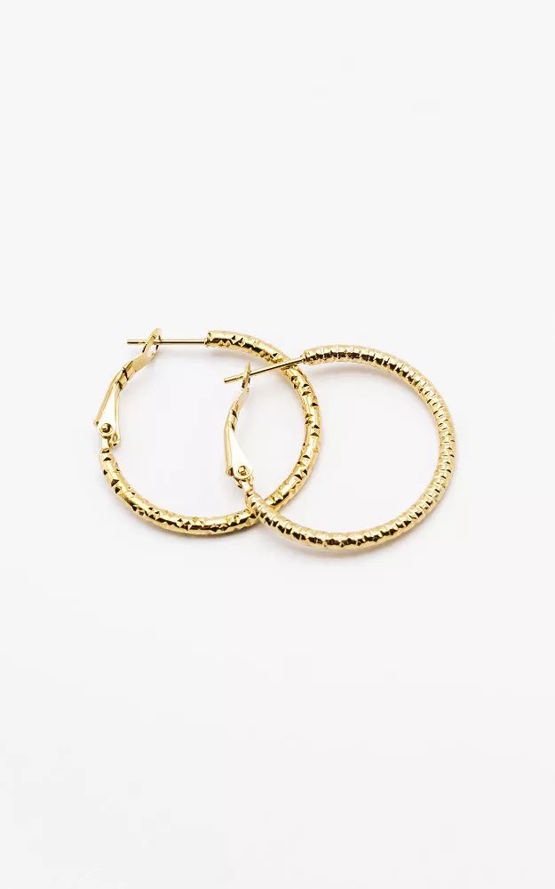 Stainless steel hoops Gold