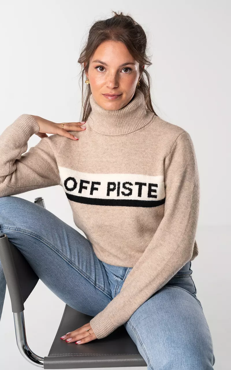 Sweater Off Piste Beige Black