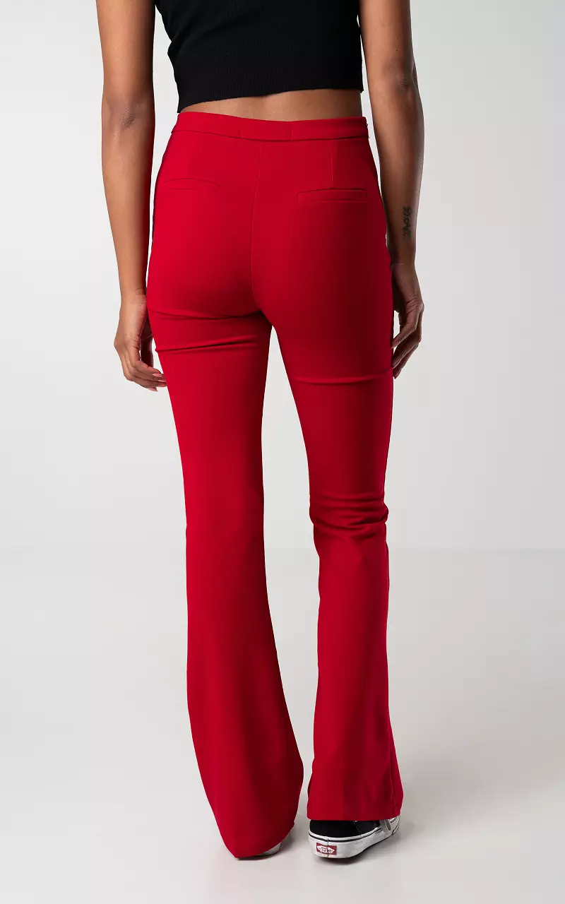 ULTRA SOFT PREMIUM FLARED PANTS - Merlot Red – FIT TRIBE