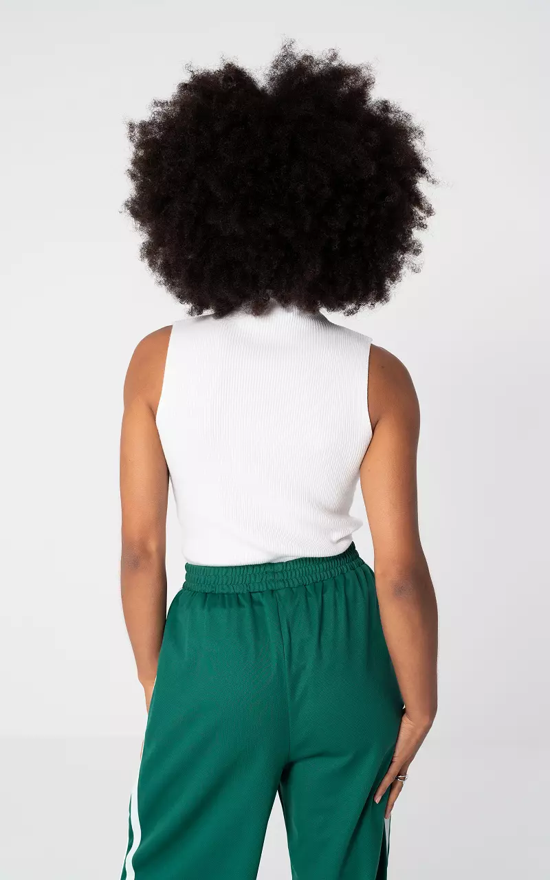 Turtleneck top White