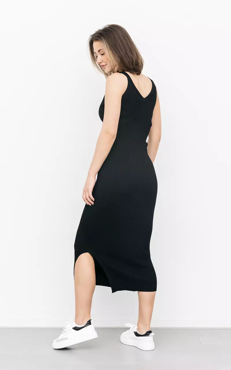 Zwarte stretch online jurk