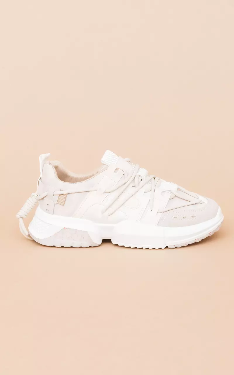 Buy LONDON RAG White Embellished Chunky Sole Women's Sneakers | Shoppers  Stop