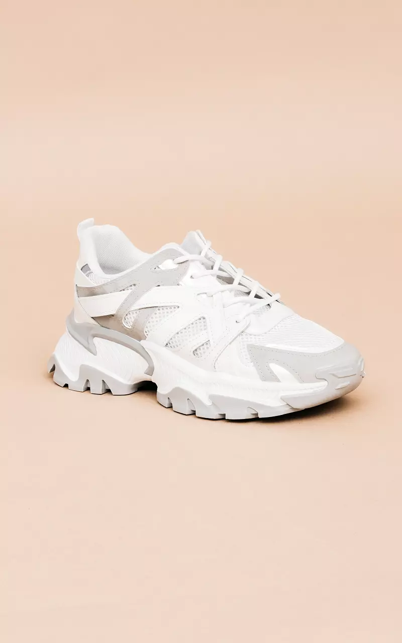 Buy REVOLVE AROUND sports White chunky sneakers for Women Online in India