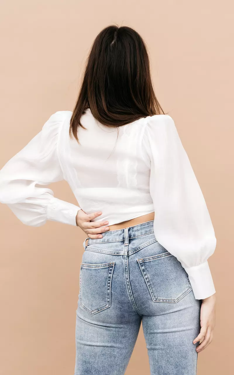 Shoulder pad best sale white top