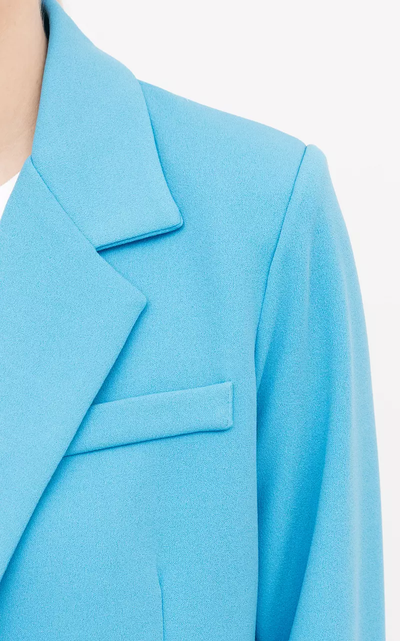 Blazer with shoulder pads Light Blue