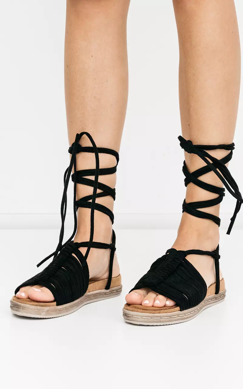 Sandals on sale with shoelaces