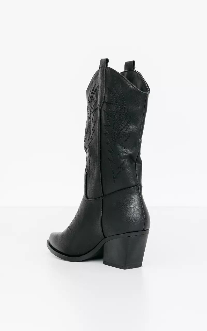 Leather 2024 western boots