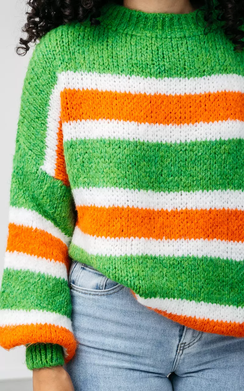 Orange and deals green sweater