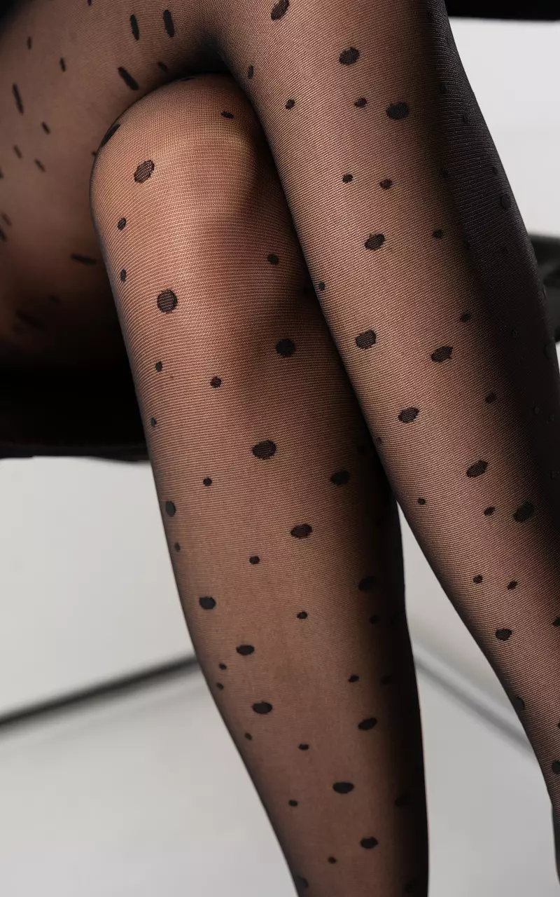Tights with dots - Black, Guts & Gusto