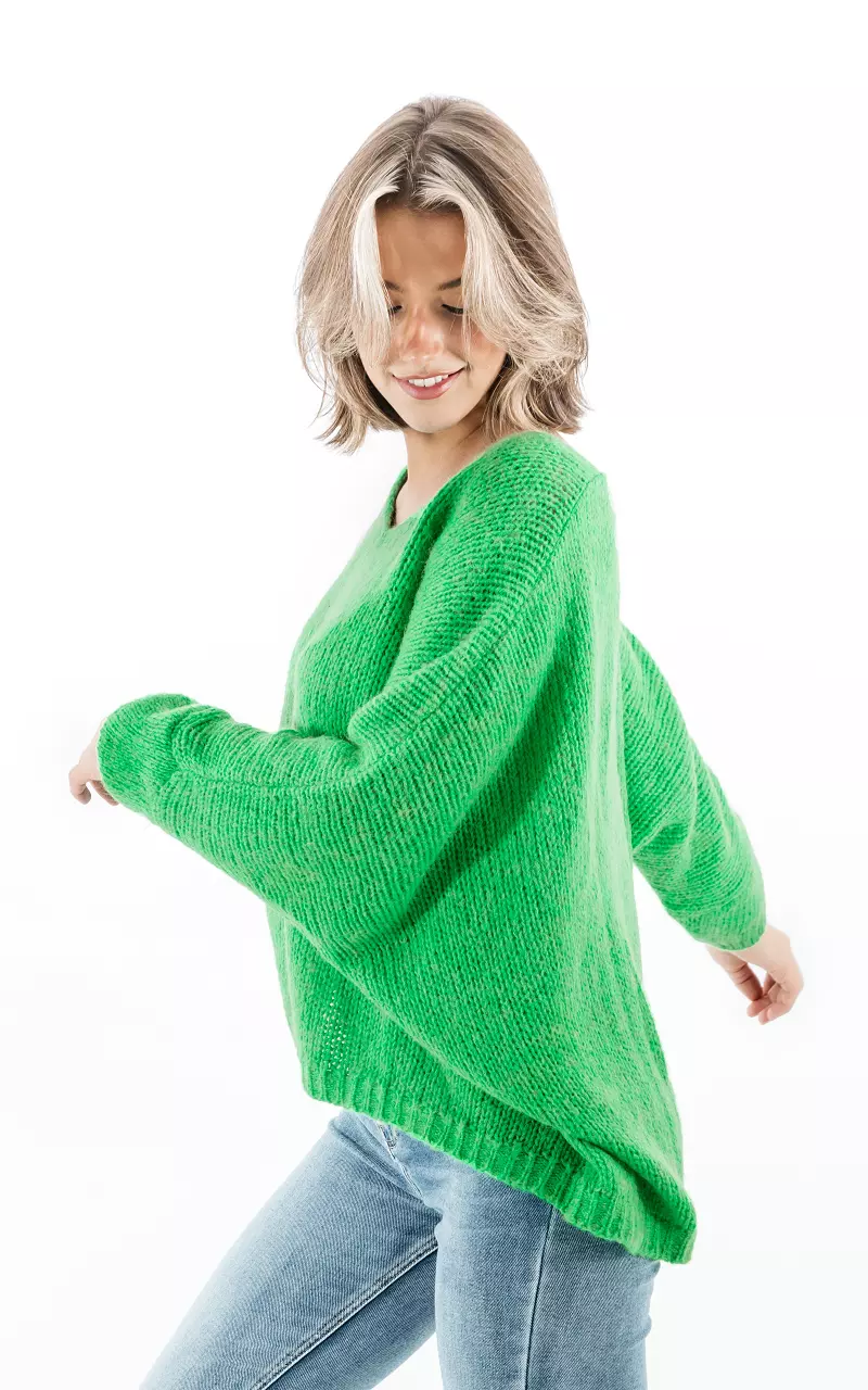 Groene 2024 oversized trui