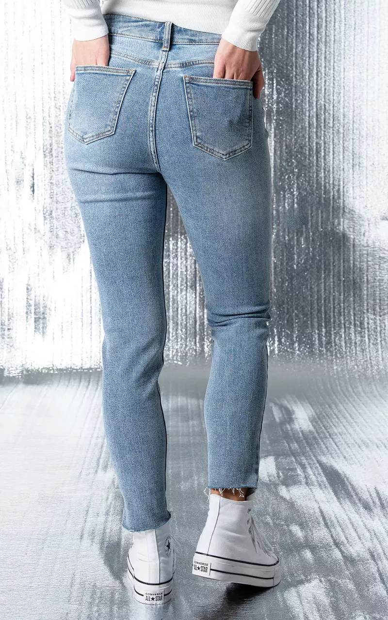 High waist mom jeans Solar Lichtblauw