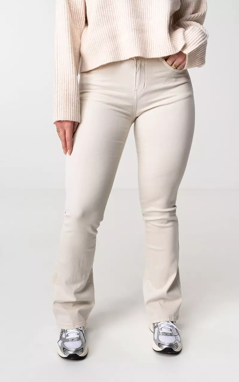 High waist jeans with split, Guts & Gusto